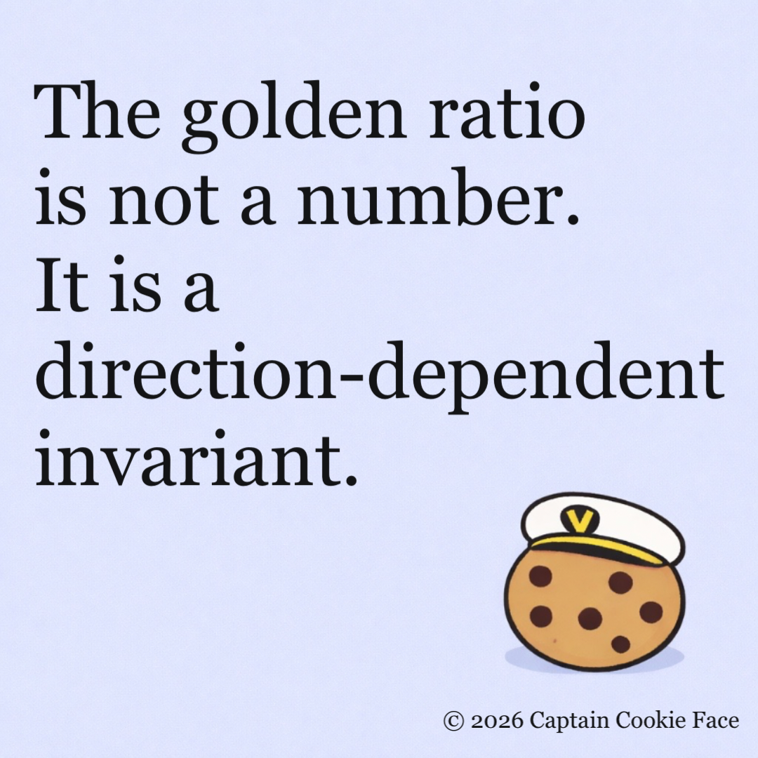 The Golden Ratio Is Not a Number